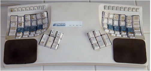 Grimy Kinesis Keyboard